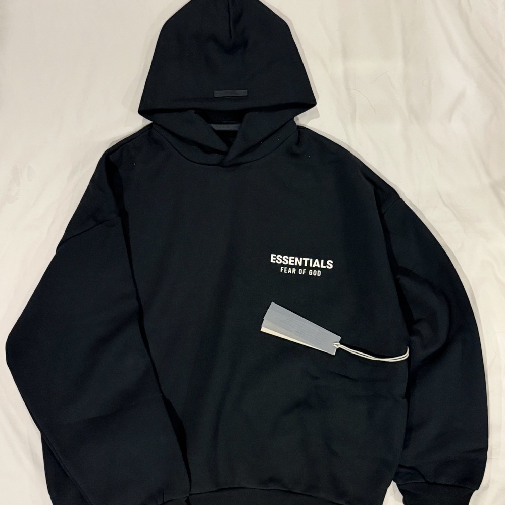 Fear of God Essentials Black Hoodie